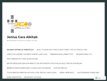 Tablet Screenshot of jeniuscaraalkitab.com